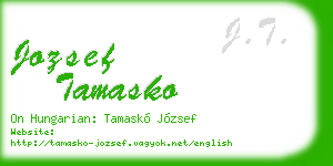 jozsef tamasko business card