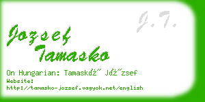 jozsef tamasko business card